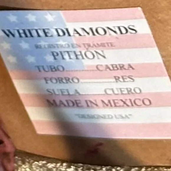 LADIES SIZE 10 - RED PYTHON BOOTS - Picture 8 of 16